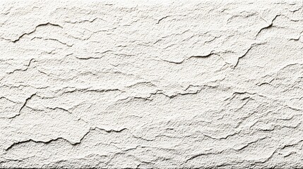 A detailed close-up view of a textured, light gray stone surface exhibits intricate patterns of natural fissures and ridges.