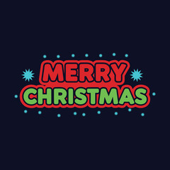 "Merry Christmas Festive Design with Ornaments and Bow"