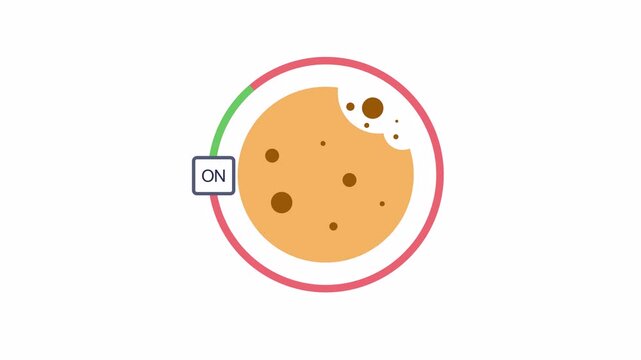 Cookie Consent On &mdash; Privacy Toggle, Seamless Loop, Alpha Channel