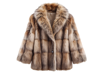 winter coat with detailed texture png image on transparent background