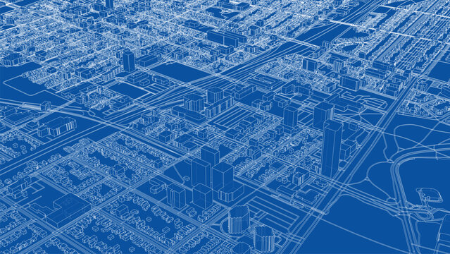 Detailed City Blueprint