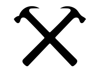 transparent vector illustration of a hammer icon