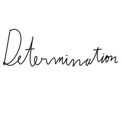 determination lettering hand writing motivation inspriration english cheerful good emotion
