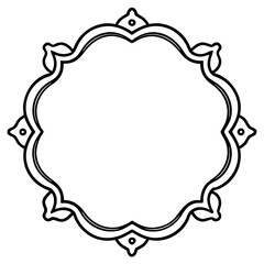 Minimal Decorative Borders & Frames Vector Set – Line Art Illustration on White Background