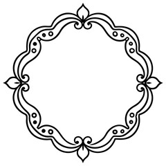 Minimal Decorative Borders & Frames Vector Set – Line Art Illustration on White Background