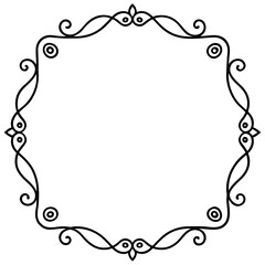 Minimal Decorative Borders & Frames Vector Set – Line Art Illustration on White Background