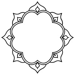 Minimal Decorative Borders & Frames Vector Set – Line Art Illustration on White Background