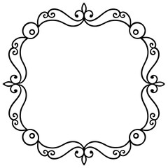 Elegant Line Art Borders & Frames Collection – Simple Vector Design, White Background