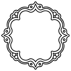 Elegant Line Art Borders & Frames Collection – Simple Vector Design, White Background