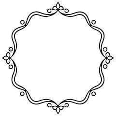 Elegant Line Art Borders & Frames Collection – Simple Vector Design, White Background