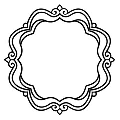 Elegant Line Art Borders & Frames Collection – Simple Vector Design, White Background