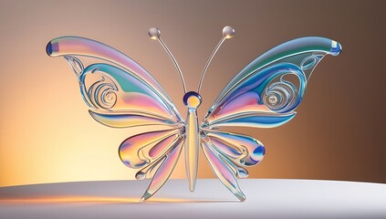 vector illustration of an abstract butterfly