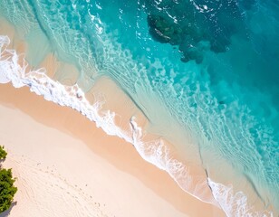 Bright wave on the beach