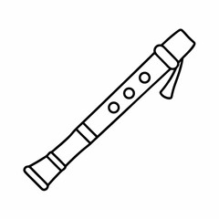 Bansuri Vector Illustration – Traditional Indian Flute Design