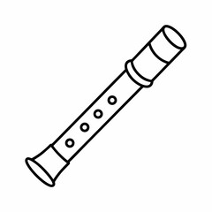 Bansuri Vector Illustration – Traditional Indian Flute Design