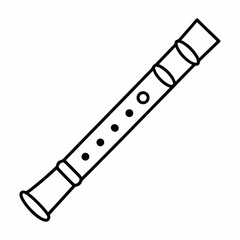 Bansuri Vector Illustration – Traditional Indian Flute Design