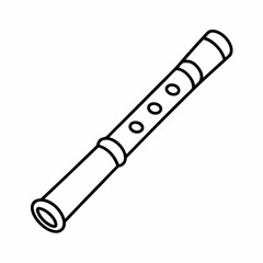 Bansuri Vector Illustration – Traditional Indian Flute Design