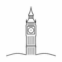 Big Ben London Landmark Vector