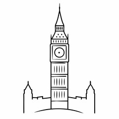 Big Ben London Landmark Vector