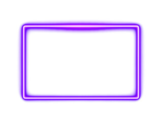 Vibrant purple and blue neon glowing rectangular border with rounded corners