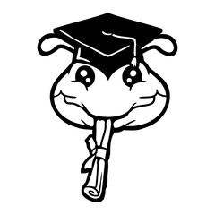 Caterpillar school graduation passed College proud