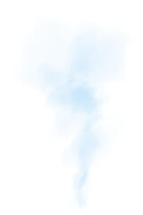 Transparent Blue fog or smoke. Blue smoke cloud effect. Vapor, magic haze.