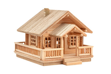 Wooden model house miniature home craft
