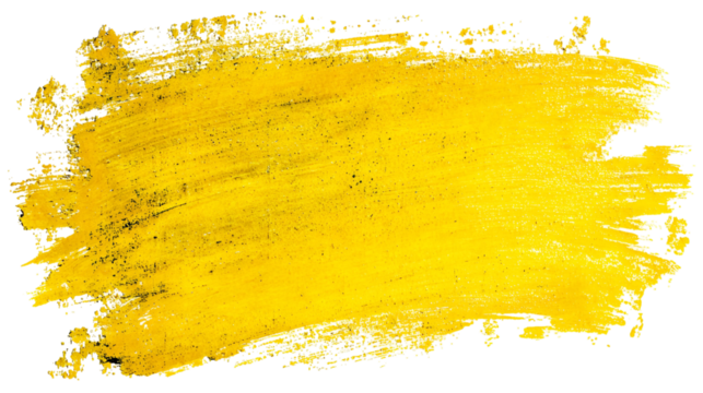 Abstract Yellow Paint Texture Brush Stroke