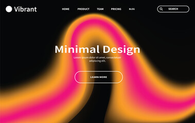 Creative web design with bright orange and pink fluid gradients liquid 3d shapes ,minimal UI, and futuristic style. Ideal for banners, posters, covers, flyers, ads, presentations, and landing pages.