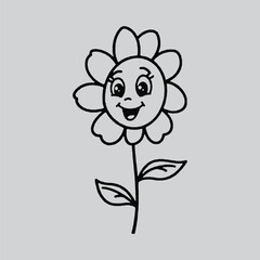 Sunflower Clipart Silhouette