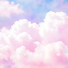 Fototapeta premium pink background with clouds