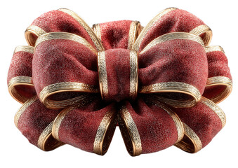 red bow isolated on white