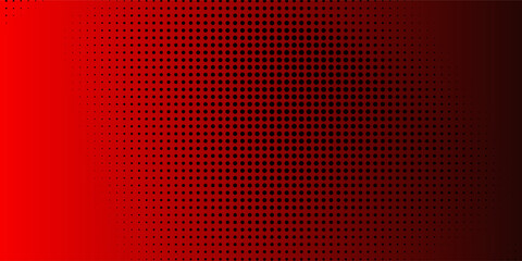 Dark and red retro for comic pop art background with dots.