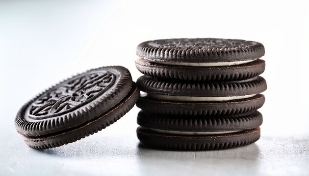 a stack of delicious oreo cookies