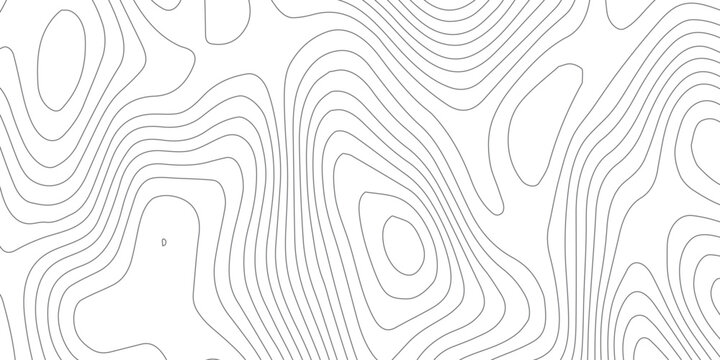 White lines topographic mountain pattern on black background, seamless abstract design showing detailed contour heights, stylized geographic relief, and textured map
