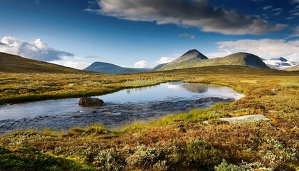 serene landscape of rondane national park norway