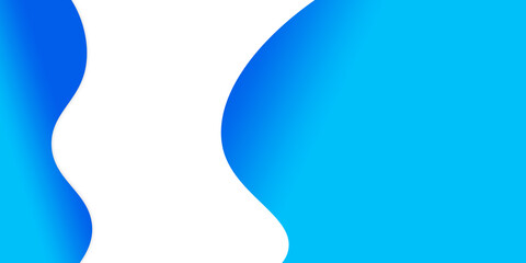 Abstract illustration background of curved waves in a blue gradient.
