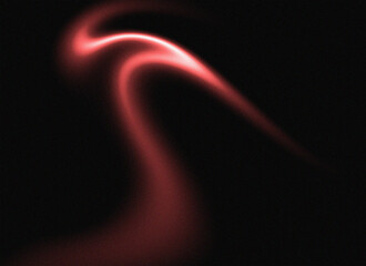 Abstract Red Light Trail on Black