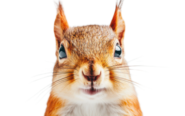 Squirrel isolated on white background, png