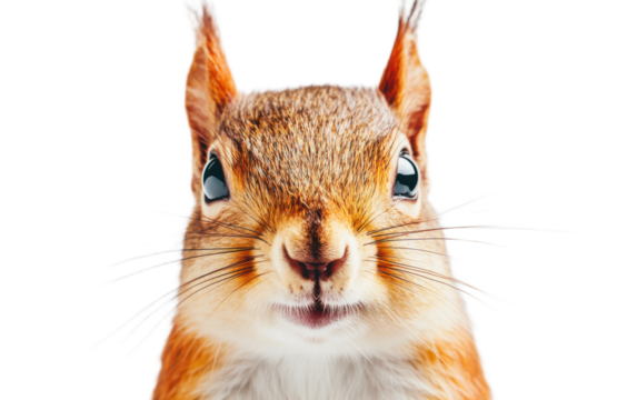 Squirrel isolated on white background, png