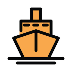 Ship icon design template