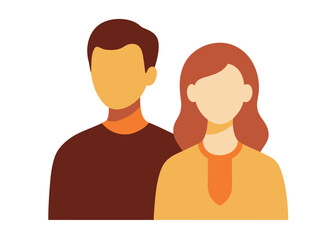 A couple standing together, posing for a portrait