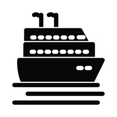 Ship icon design template