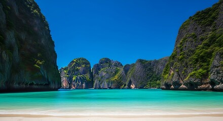 Obraz premium Maya Bay Paradise in Phi Phi Islands, Thailand.