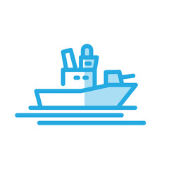 Ship icon design template
