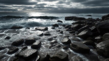 Obraz premium Dramatic coastal scene