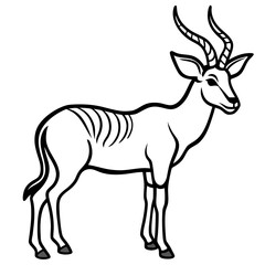 Fototapeta premium Deer silhouette vector