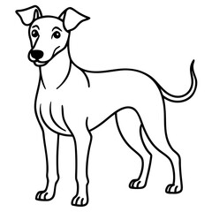 Vector illustration of a dog
