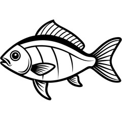Fish on a transparent background