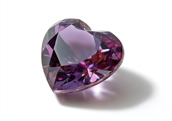 Heart-shaped amethyst gemstone (1)